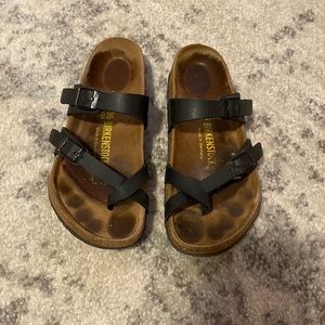 Black Birkenstock sandals